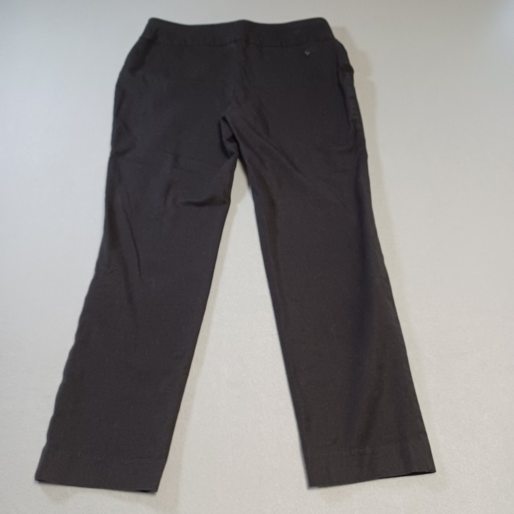 Crown & Ivy Ashley Black Pull On Slim Leg Pants Womens Size 4 Stretch Trousers